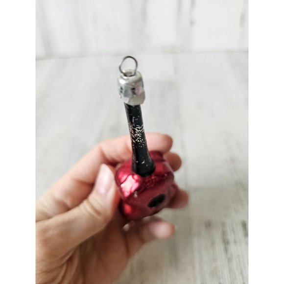 Vintage Poland mercury glass guitar banjo violin ornament Xmas tree - Picture 9 of 10